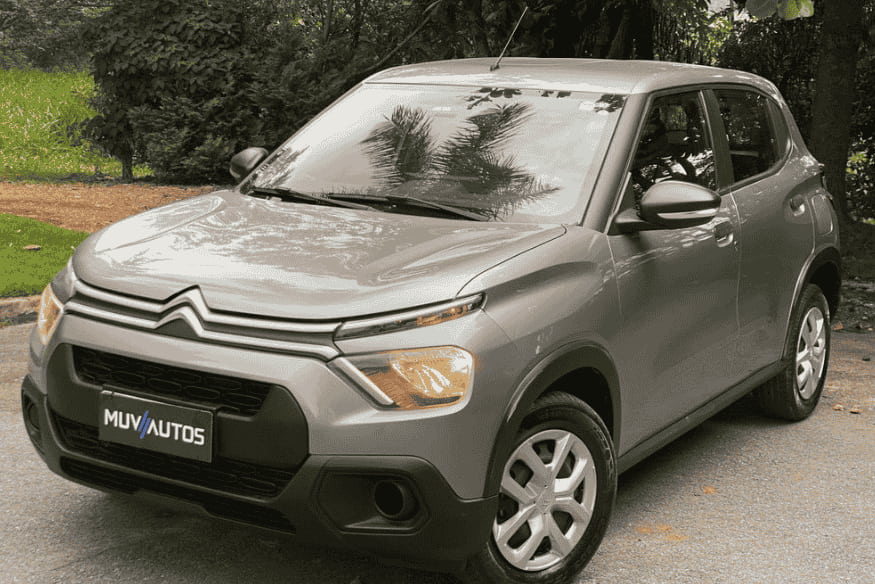 Citroën C3 2025 cinza, exemplo de carro bom e barato com baixo custo de manutenção no Brasil.