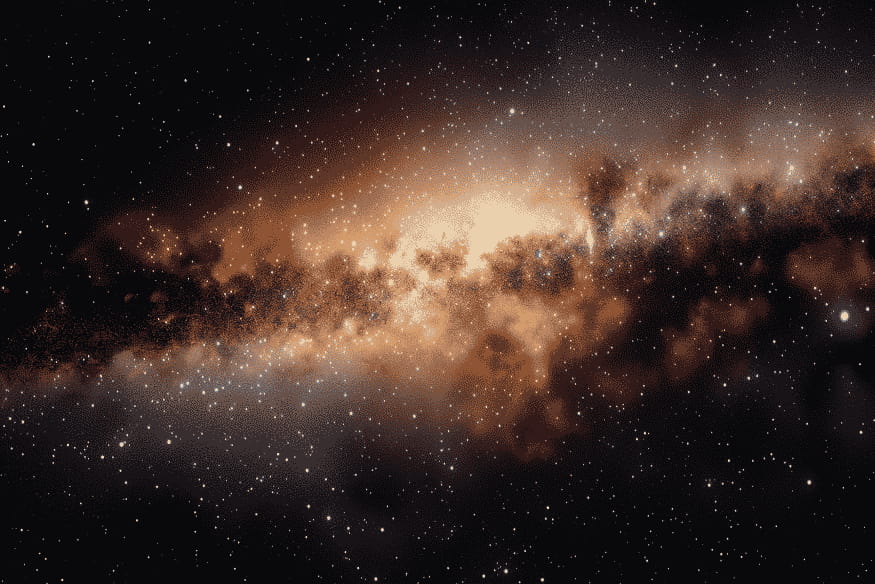 Região densa da Via Láctea observada em luz antiga para estudos de astronomia multimensageira